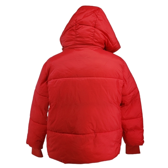 BCBGeneration Womens Size Large Red Puffer Coat NWT - Picture 3 of 15